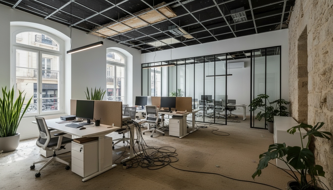 Le même plateau avant travaux