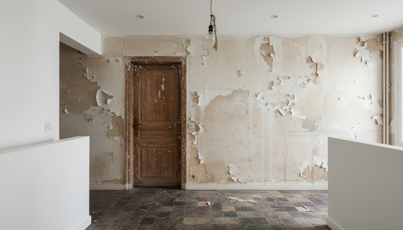 Le même palier avant travaux